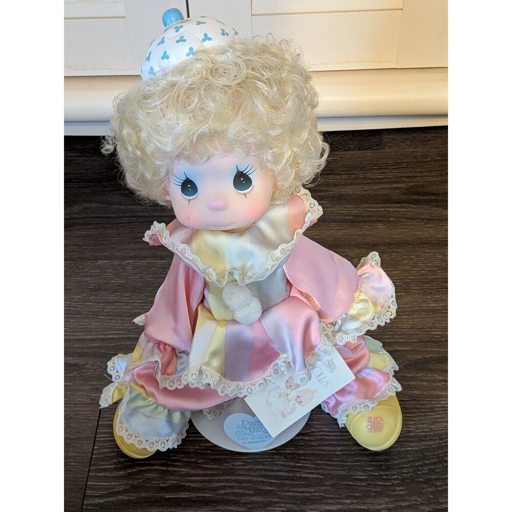 Vintage "Taffy the Clown" Precious Moments Doll w/ Stand